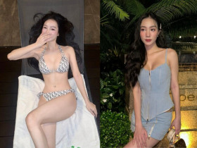 Hot girl có gương mặt đẹp nhất 2 lần thi Hoa hậu đều "trắng tay", mê mặc trễ nải khoe đường cong cực phẩm đẹp như "tạc tượng"