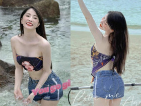Người đẹp Vbiz lấy khăn thay áo khoe vòng 1 căng tràn, "bạn trai tin đồn" là NSƯT nay bị Quỳnh Kool khui bí mật