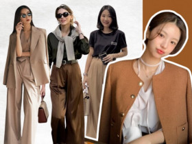 Tôi nhận ra mặc màu nâu mùa thu không hề già mà còn sang và đẹp, nếu kết hợp theo 3 công thức này