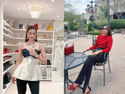Hoa hậu Phạm Hương ở biệt thự 1000m2, đeo kim cương "hàng khủng" nhưng chỉ mê mẩn đúng một màu