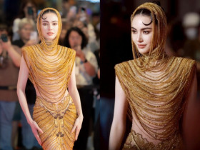 "Ma nữ đẹp nhất Thái Lan" Mai Davika hoá nữ thần khi đổ bộ thảm đỏ, visual sắc lẹm khó tìm được người thay thế