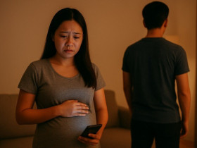 Bụng mang dạ chửa, nửa đêm có người lạ gõ cửa đưa phong bì, mở ra tôi òa khóc