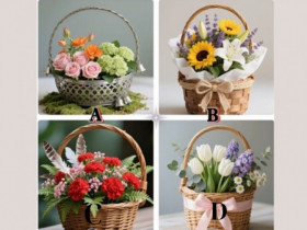 Trắc nghiệm: Chọn một lẵng hoa để kiểm tra xem hôn nhân khi về già của bạn có hạnh phúc không