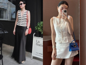 Vợ cơ trưởng “trẻ nhất Việt Nam” chỉ mặc đồ đen trắng mà trông sang đẹp như người mẫu nhờ công thức "hack dáng" cực ngọt