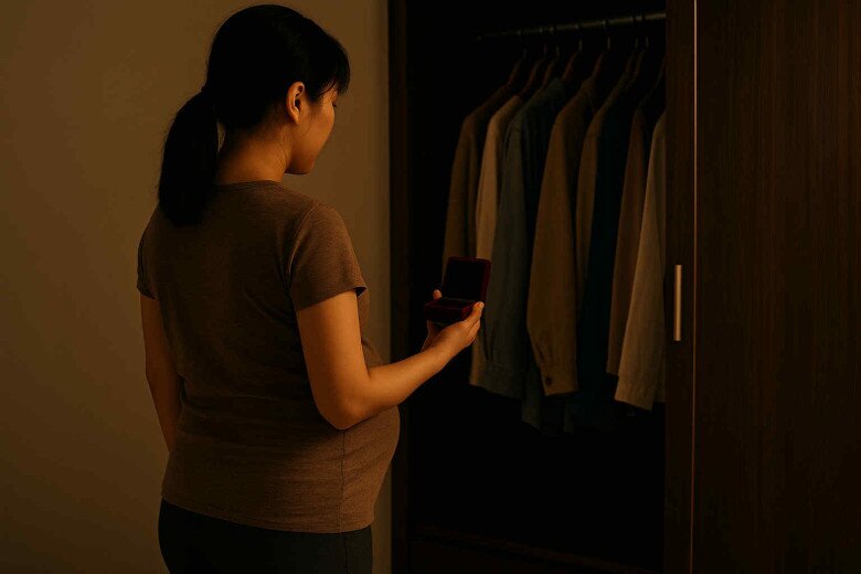 Con đi trại hè, chồng đi công tác, tôi ở nhà ôm bụng bầu và phát hiện bí mật giấu kín trong tủ quần áo - 1