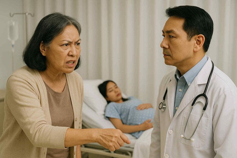 Đưa con dâu đi đẻ, mẹ chồng nổi giận giữa phòng sinh khi nghe 1 câu bác sĩ nói - 1