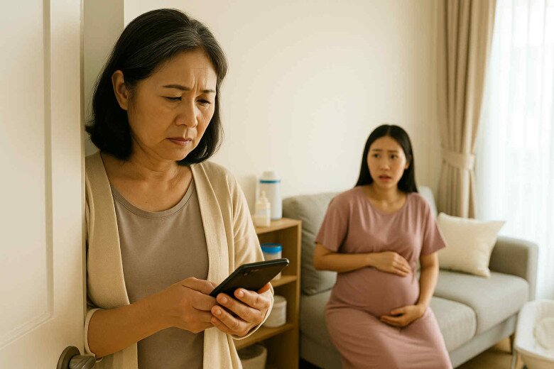 Lên thành phố chăm con dâu ở cữ, vô tình thấy con lưu tên mình trong điện thoại, tôi bỏ về luôn - 1