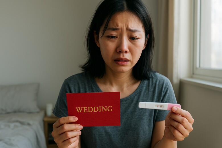 Ly hôn chưa lâu thì nhận thiệp cưới của chồng cũ, tôi vừa khóc vừa nhìn hai vạch đỏ trên que thử thai - 1