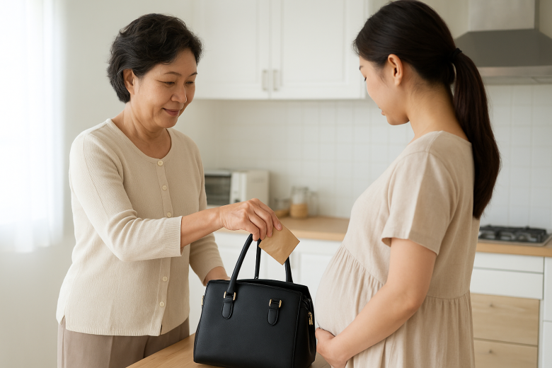Mẹ chồng lén bỏ thứ này vào túi tôi mỗi sáng, đến khi bầu 6 tháng tôi mới hiểu - 1