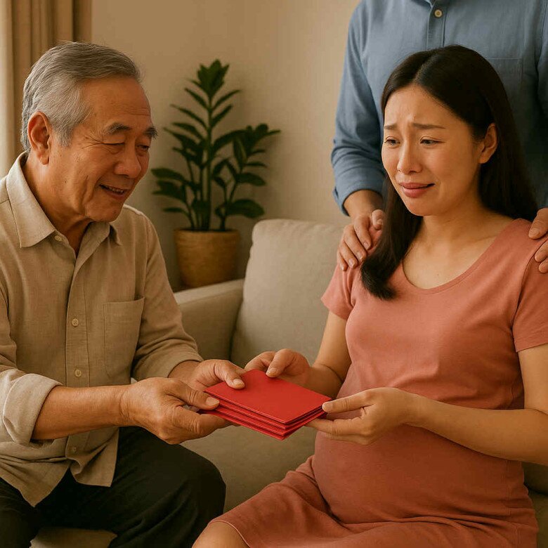 Sinh 3 con gái, bố chồng thưởng 3 tỷ nhưng lời đề nghị của ông mới khiến tôi rơi nước mắt - 1