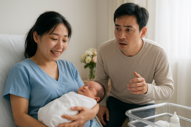 Vợ sinh con sau 10 năm hiếm muộn, lúc vợ đẻ nhìn mặt con tôi không dám bế - 1
