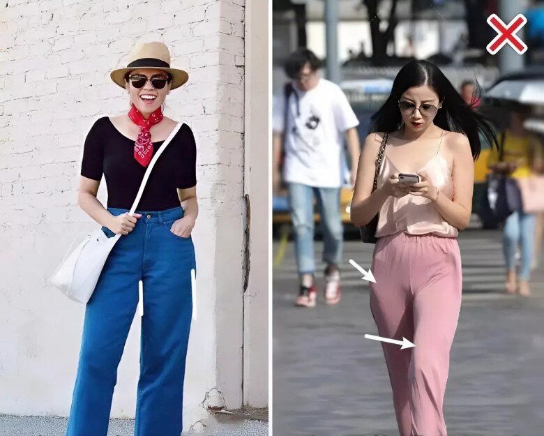 Chị em 30+ nên “tẩy chay” ngay 4 kiểu quần ống rộng này: Mặc vào trông vừa quê vừa kéo tụt chiều cao - 3