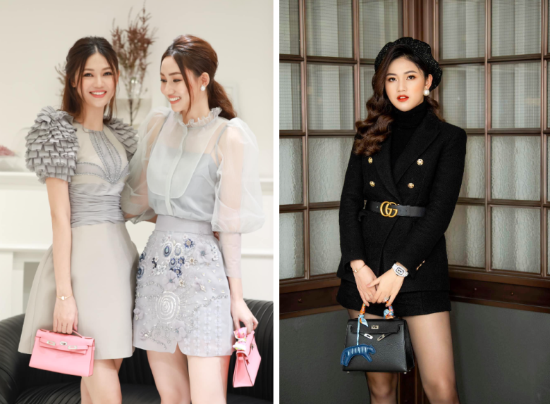Á hậu 1m81 mỗi lần mang bầu là sắm túi mới, đưa con đi tựu trường cũng đeo túi gần 4 tỷ, ở nhà chăm con mặc đồ ngủ 50 triệu - 12