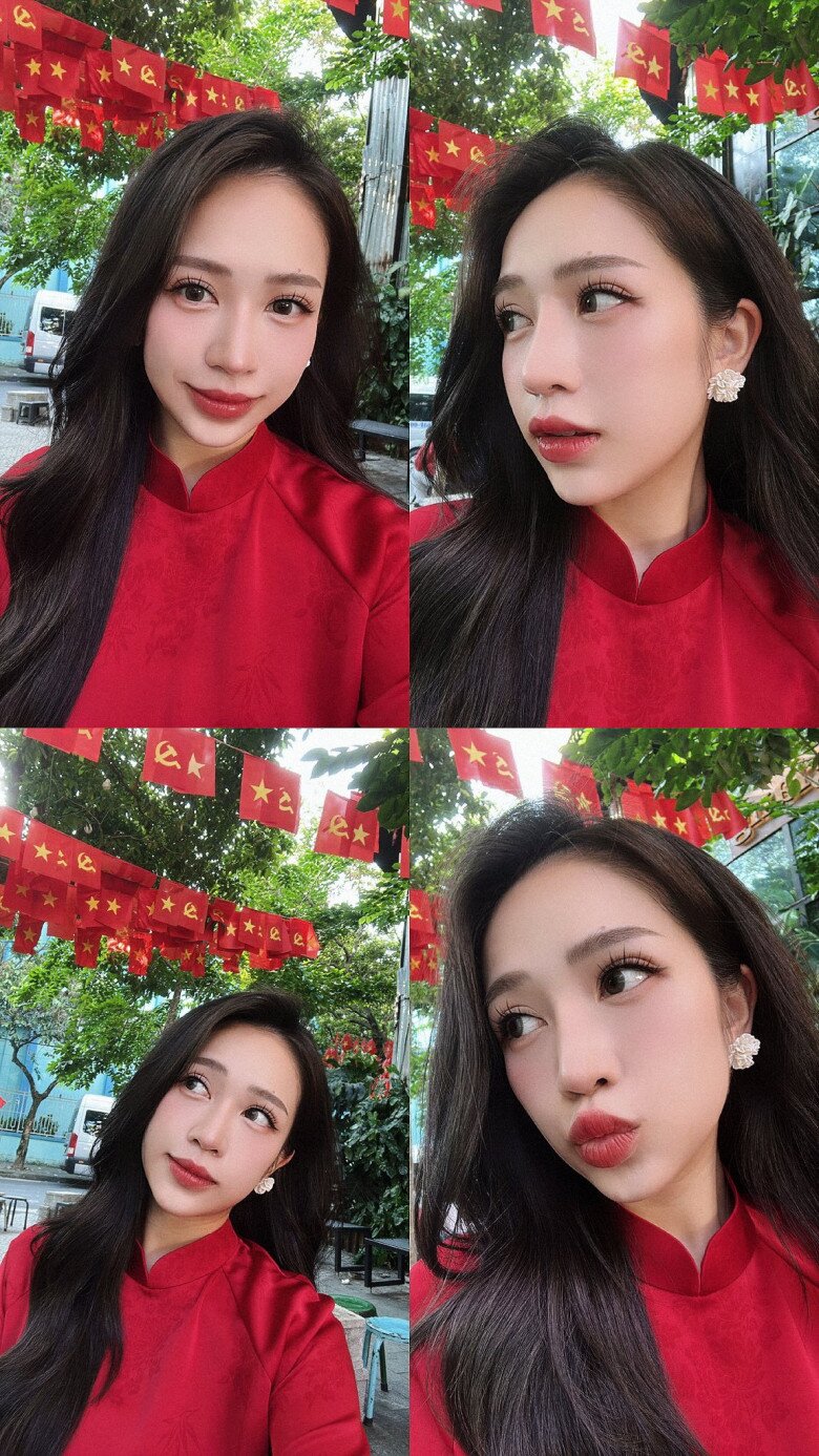 Ái nữ đại gia Minh &#34;Nhựa&#34; mặc áo dài đón lễ 2/9 khoe dáng thon gọn bất ngờ sau sinh con thứ 4 - 4