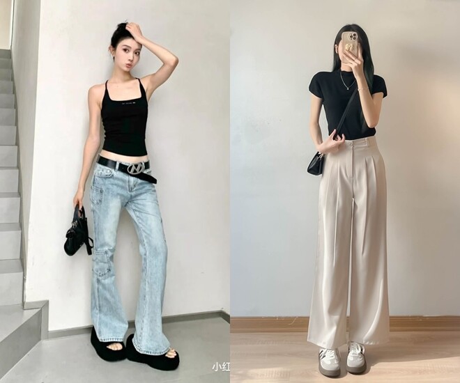 Không phải ai mặc quần cạp cao cũng đẹp: Quy tắc 2 bàn tay giúp chị em chọn chuẩn kiểu quần tôn dáng, kéo chân nhất - 1