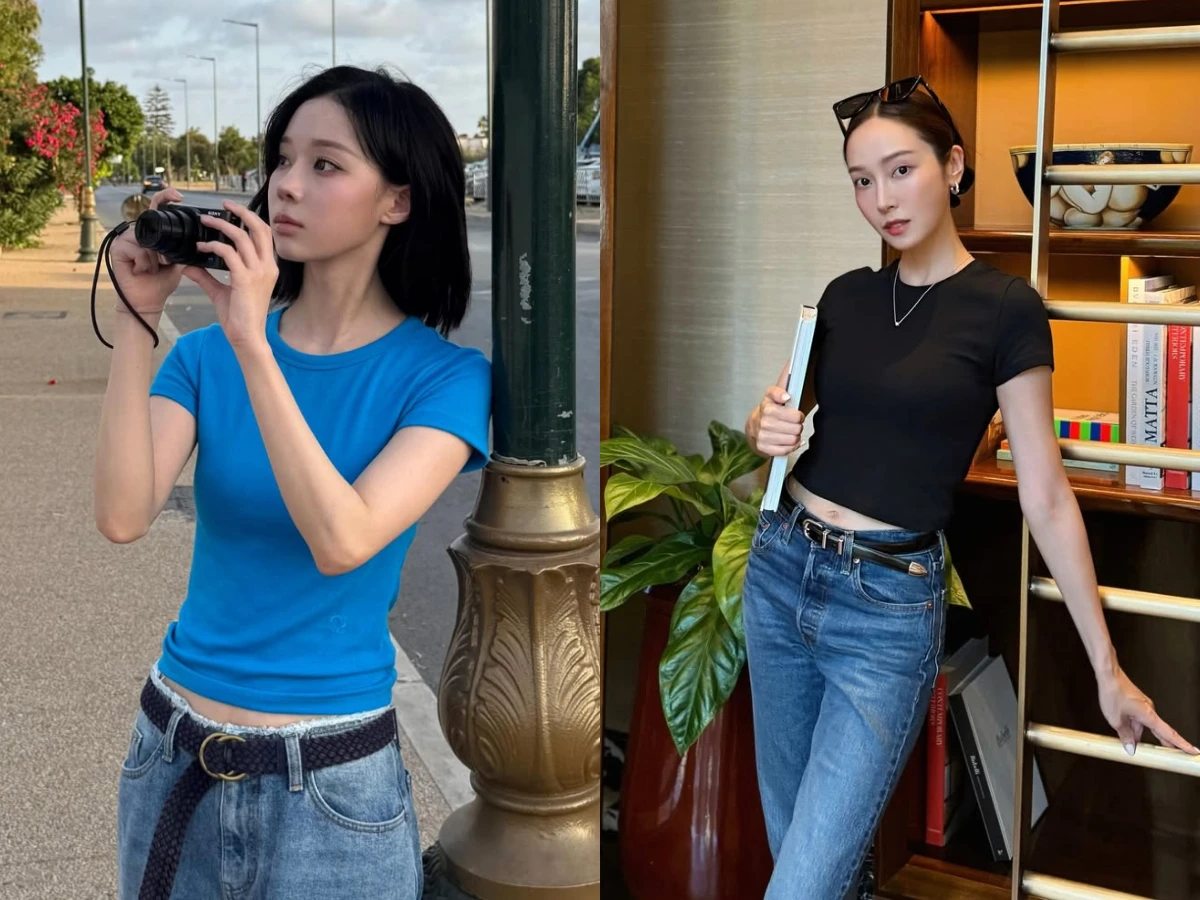Trong tủ toàn áo phông, mặc thế nào để trông thật sang mà không chán? Thêm một thứ giúp &#34;giảm&#34; 5kg tức thì - 5