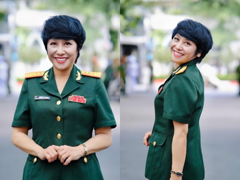 Nhan sắc đời thường trẻ trung của &#34;nữ tướng sân cỏ&#34; mang hàm Đại tá làm Tổng đạo diễn khối nghi trượng A80 - 4