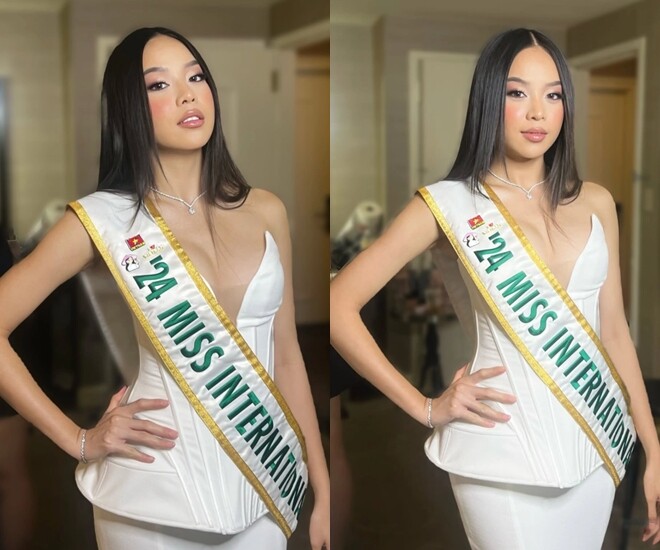 Không nhận ra Hoa hậu Thanh Thủy, nhan sắc khác lạ khi đi công tác tại Mỹ gây nhiều tranh cãi - 1