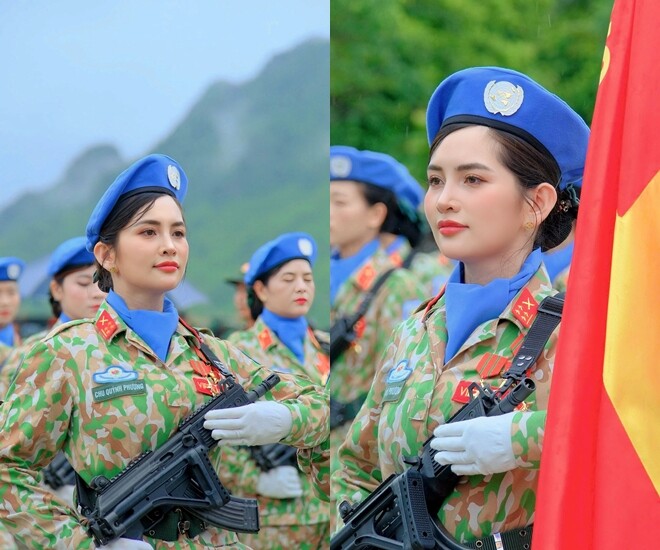 Nữ chiến sĩ bảo vệ Quân kỳ &#34;flex&#34; nhà 3 đời tham gia diễu binh: Nhan sắc ngoài đời quyến rũ khó cưỡng - 6