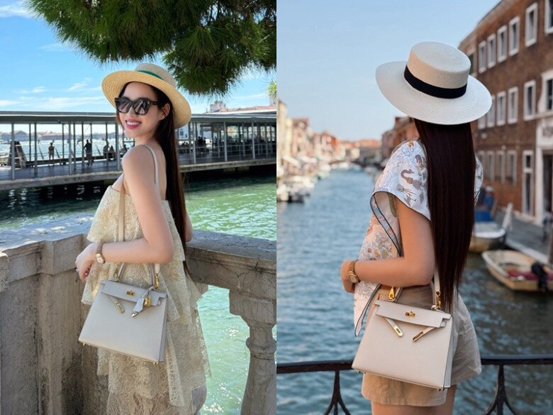 Sắp làm dâu hào môn, &#34;hoa hậu nông dân&#34; giờ ăn mặc phong cách giàu ngầm với phụ kiện tiền tỷ trên tay khi du lịch trời tây - 7