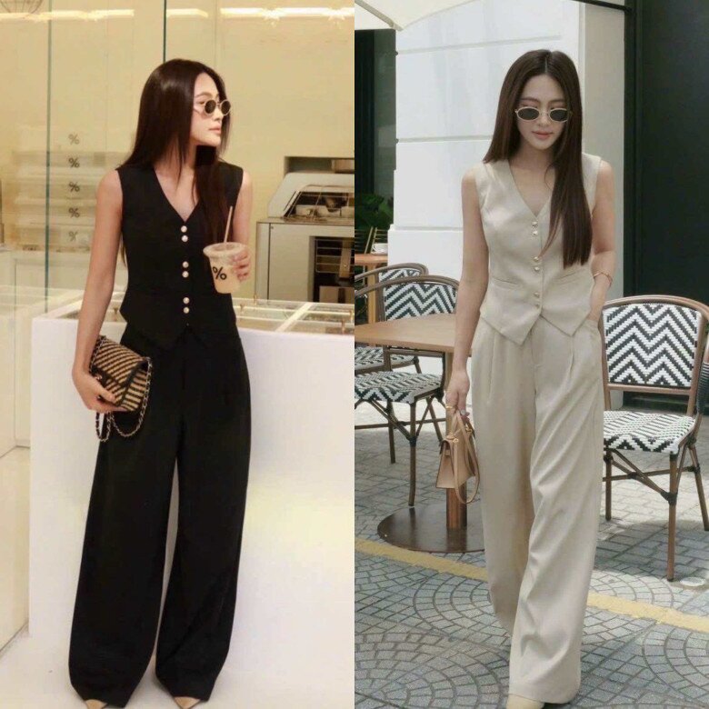 Bỏ qua áo phông, sơ mi nhạt nhẽo, hội mỹ nhân Việt diện quần ống rộng với kiểu áo này giúp cao - gầy - sang tức thì - 10