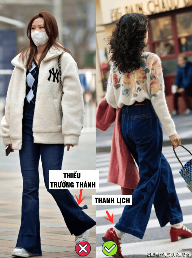 Tại sao giày thể thao trắng bị “xếp xó” khi diện với quần jeans, phụ nữ 30+ sành thời trang thích 4 kiểu này hơn - 4