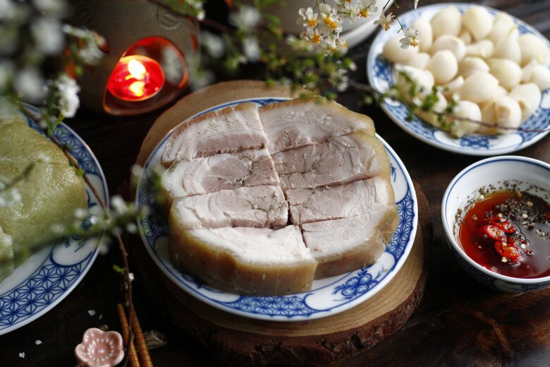 Món giò giải ngấy độc lạ chỉ có ở Thái Bình: Làm từ thịt lợn nguyên tảng, phải đặt trước hàng tuần mới có - 5