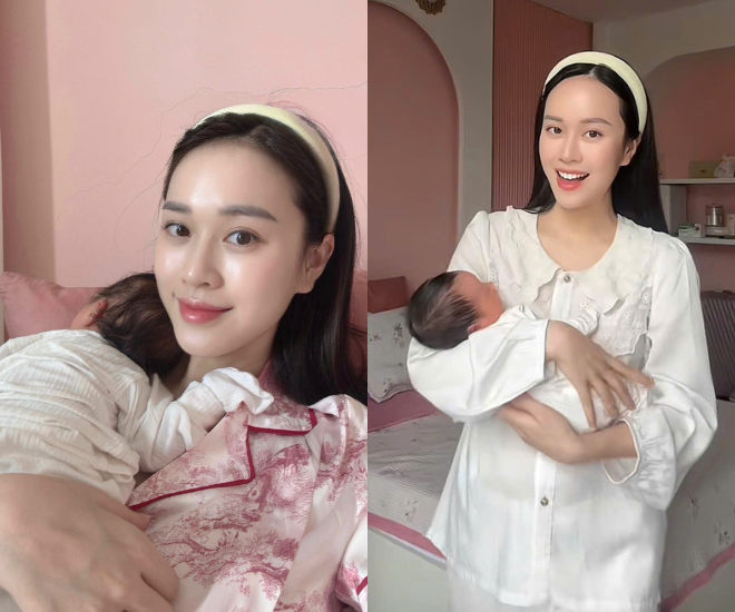 MC giàu giỏi nhất nhì VTV ở cữ sang chảnh như đang ở châu Âu, gây choáng khi về dáng sau 10 ngày sinh con gái - 1