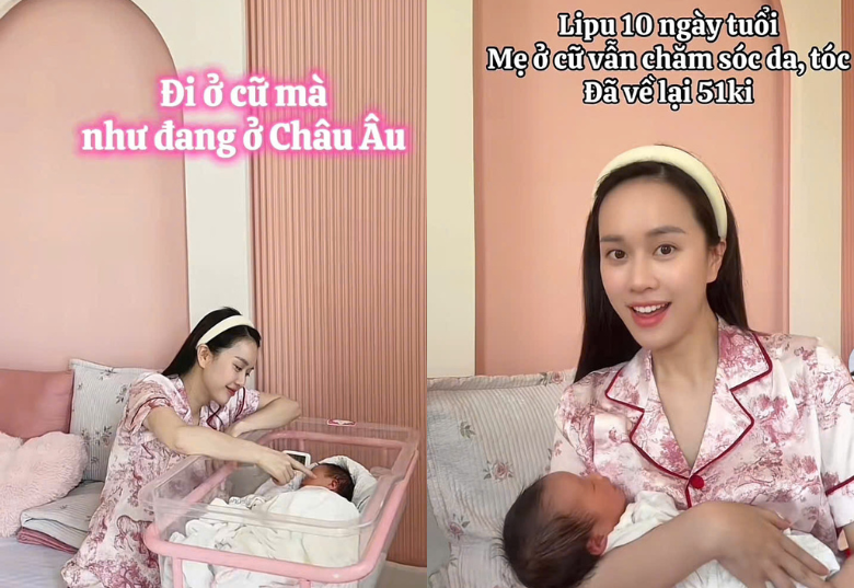 MC giàu giỏi nhất nhì VTV ở cữ sang chảnh như đang ở châu Âu, gây choáng khi về dáng sau 10 ngày sinh con gái - 4