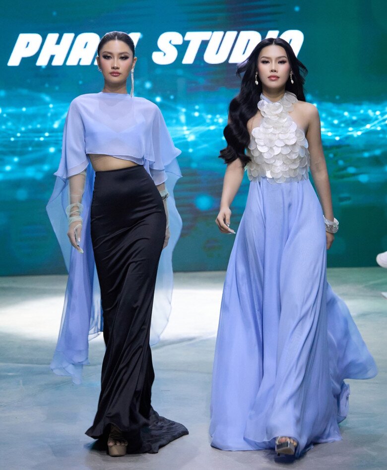 Phương Linh, Cẩm Ly khoe thần thái sắc lạnh, đắt show làm vedette sau đăng quang Hoa hậu Hoàn vũ Việt Nam - 3