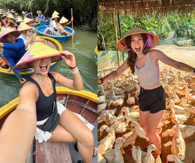 Loạt trải nghiệm &#34;có 1 không 2&#34; khi khách Tây đến Việt Nam: Hóa nông dân đi chăn trâu, &#34;xanh mặt&#34; vì trò cảm giác mạnh ở Hội An - 1