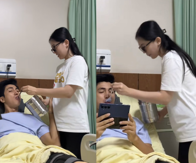 Á hậu Phương Nga vướng nghi vấn mang thai con đầu lòng, em chồng liền đăng video thay lời Bình An - 1