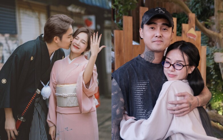 Gu thời trang của cô dâu mới Vbiz: Cindy Lư &#34;gái hai con trông mòn con mắt&#34;, vợ Đình Tú chuộng mốt chuẩn nàng thơ - 1