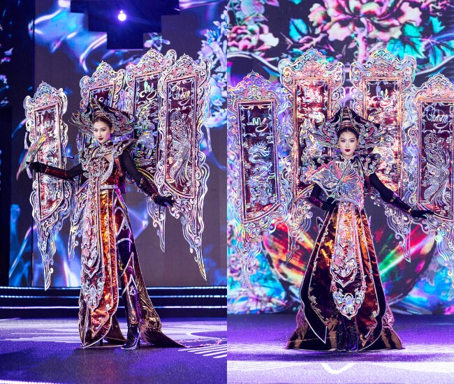 Thí sinh Miss Grand Vietnam &#34;đội mưa&#34; trình diễn trang phục dân tộc, Hoa hậu Tiểu Vy &#34;đẹp xuất thần&#34;  - 2