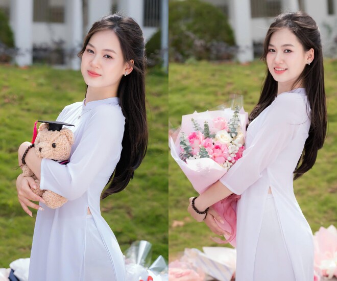 Nữ thủ khoa 17 tuổi đạt 30 điểm tuyệt đối visual như &#34;nàng thơ&#34;, mặc áo 60 triệu, nhìn giá bộ sưu tập túi hiệu càng choáng - 1