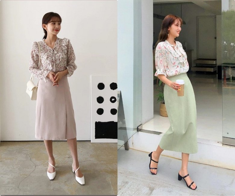 1001 cách phối chân váy lụa Satin, không phải phụ nữ Pháp vẫn sang chảnh trong từng hơi thở - 4