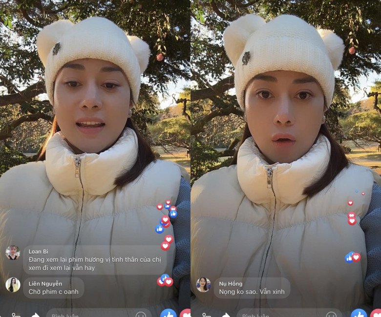 Phương Oanh livestream để mặt mộc kể áp lực cân nặng, hốt hoảng vì "má chảy, nọng 1 cục" - 1