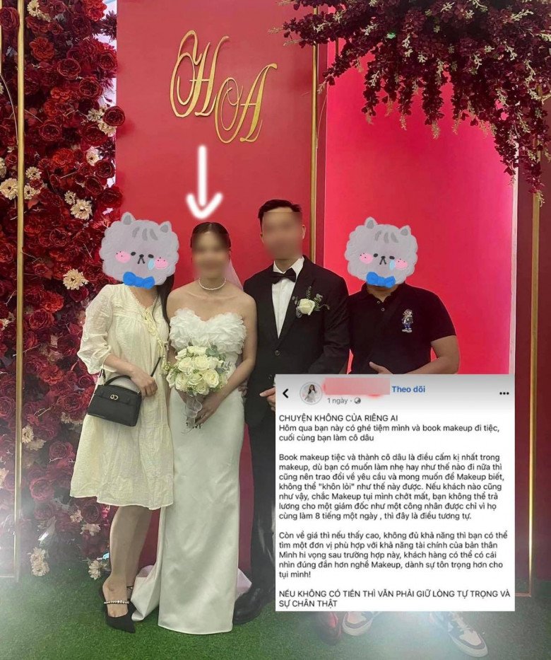 Vụ cô dâu bị phốt "khôn lỏi" vì thuê trang điểm đi tiệc: Tìm điểm khác nhau giữa 2 layout make-up - 1