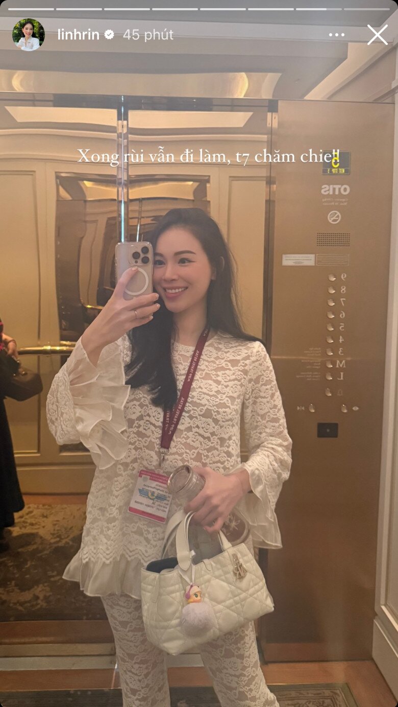 Con dâu tỷ phú Việt, mặc đồ bộ đơn giản đứng cạnh Hồ Ngọc Hà vẫn trẻ đẹp sáng chói - 2
