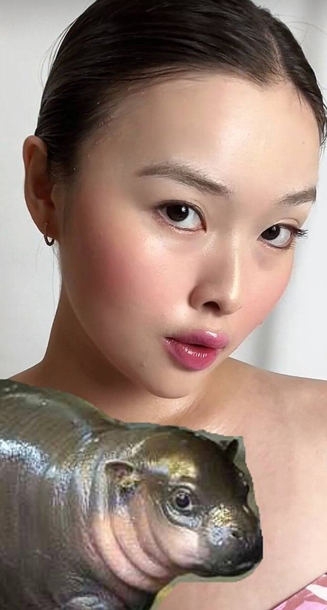 Moo Deng Makeup: Xu hướng trang điểm giống chú hà mã đang viral từ Âu sang Á, báo hiệu hot trend năm nay - 6