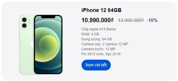 2 mẫu iPhone cũ giảm giá sốc chỉ hơn 10 triệu, camera xịn chẳng kém iPhone 16, sở hữu màn hình nét căng - 1