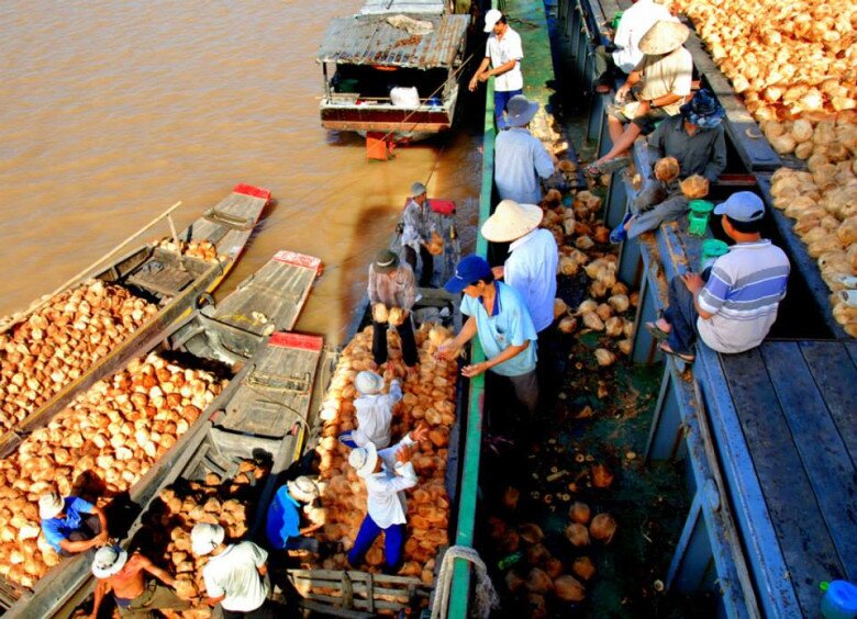 Về sông Thom ghé chợ nổi &#34;độc lạ&#34; Bến Tre: Quanh năm chỉ bán duy nhất 1 loại hàng mà lúc nào cũng tấp nập khách - 5