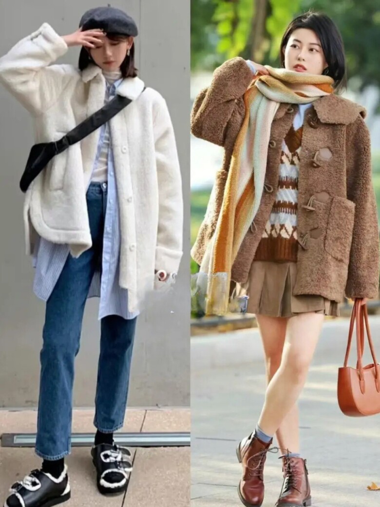 Không phải trench coat hay dệt kim, áo khoác lông cừu mới là món đồ được săn đón vào mùa lạnh 2024 - 8