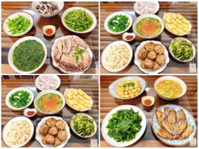 Mẹ đảm gợi ý 15 mâm cơm đủ chất, món gì cũng có, vừa ngon lại dễ nấu, chị em nào bí món tham khảo ngay!
