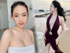 "Tình địch 1 thời của Midu" trùng tu toàn bộ nhan sắc, gây sốc với mốt không thấy nội y trưng trổ vòng một căng tràn