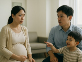 Gặp chồng cũ trong phòng khám thai, tôi sững người khi nghe con anh nói 1 câu