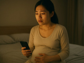 Tôi ôm bụng bầu bật khóc khi đọc tin nhắn chồng gửi lúc nửa đêm, chỉ 5 từ mà tim tôi tan vỡ