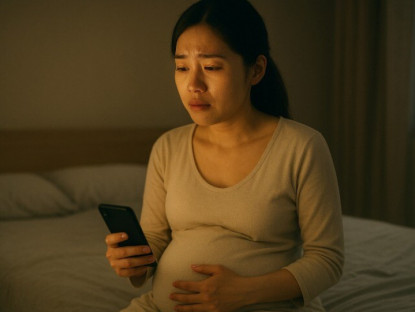 Tôi ôm bụng bầu bật khóc khi đọc tin nhắn chồng gửi lúc nửa đêm, chỉ 5 từ mà tim tôi tan vỡ