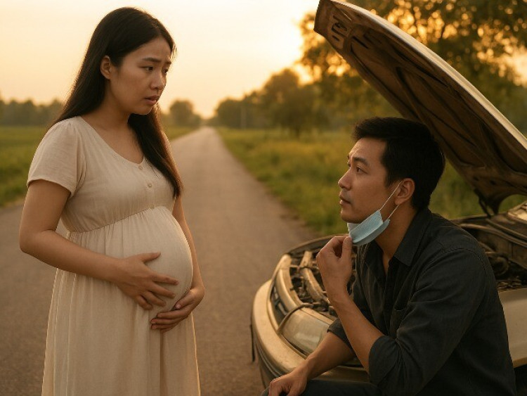 Xe tôi hỏng giữa đường được người lạ giúp đỡ, lúc anh tháo khẩu trang ra, tôi sững người