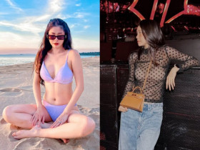 Hot girl lấy thần tượng được tặng túi hiệu theo lô, chăm mặc cắt xẻ khoe "núi đôi" căng tràn, sống như phú bà trong biệt thự 50 tỷ